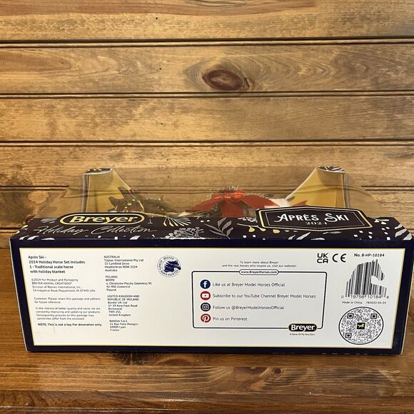 Breyer Apres Ski 2024 Holiday Collection Blanket Traditional Scale NIB Sealed - Picture 7 of 10